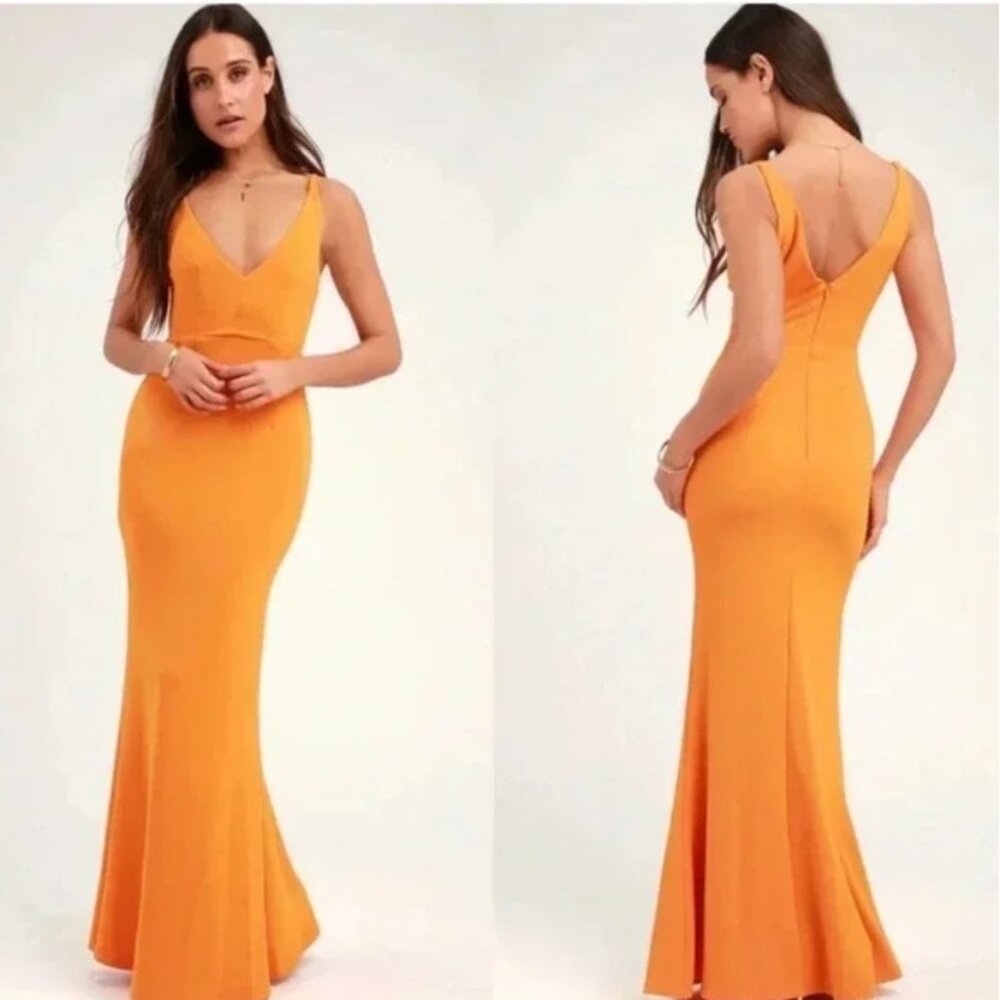 Lulus Melora Maxi Dress - Orange